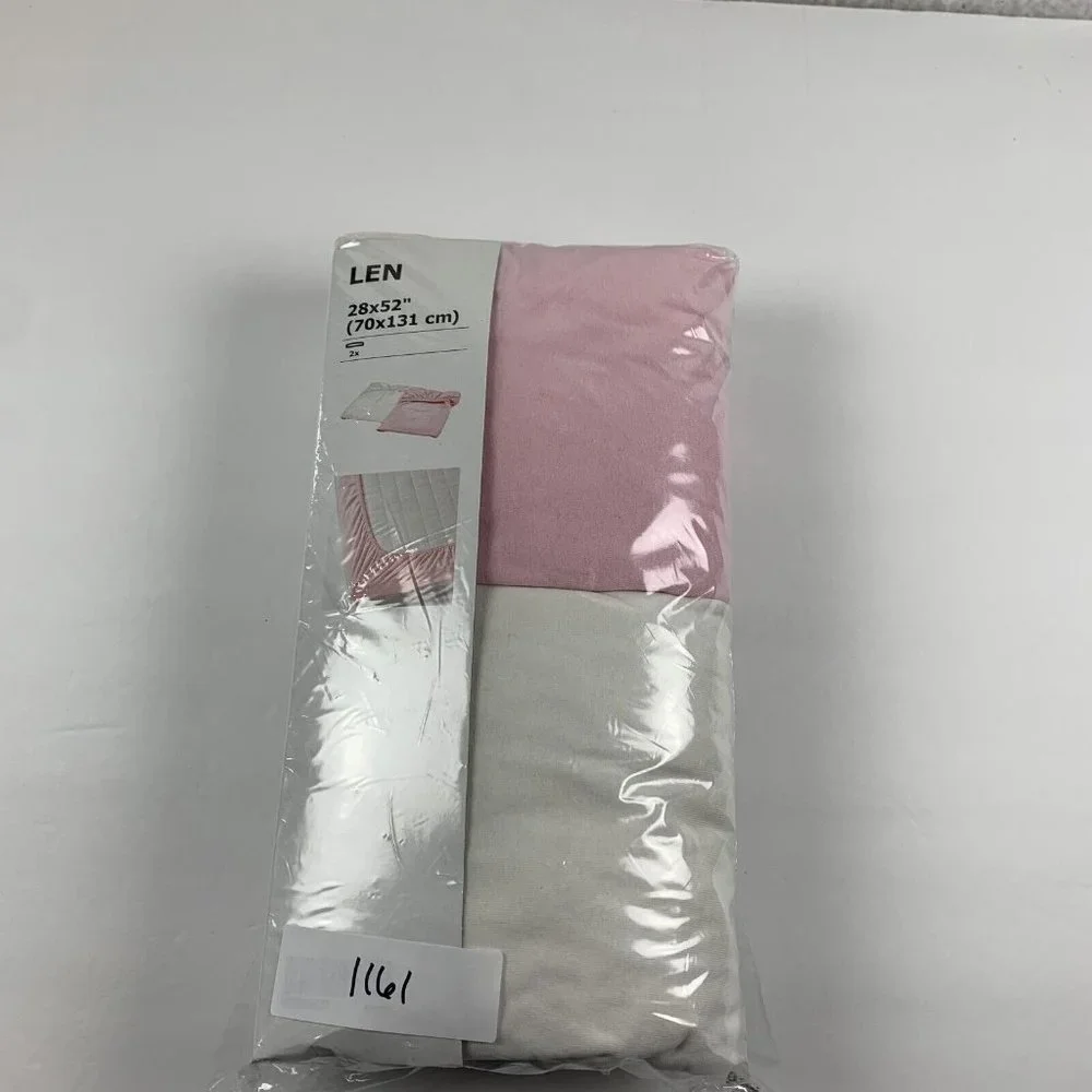 2 Pack Ikea Len Crib Fitted Sheet 28x52